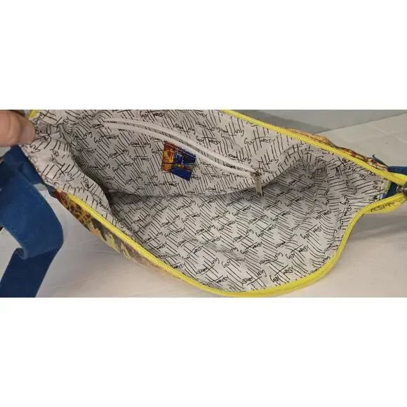 Guy Harvey Purse Parrot Tropical Bird Floral Colorful Bag Adjustable Sholder - Picture 10 of 14